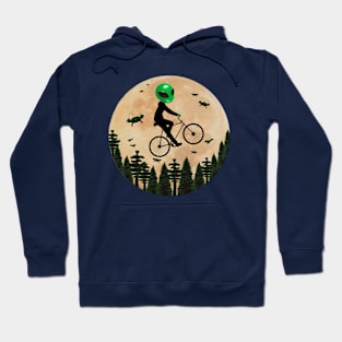 Funny alien rider Hoodie